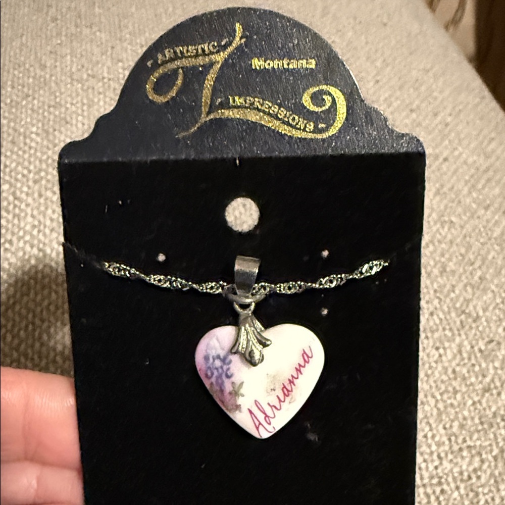 Charming Heart Pendant Necklace Adrianna